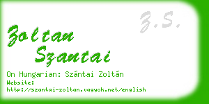 zoltan szantai business card