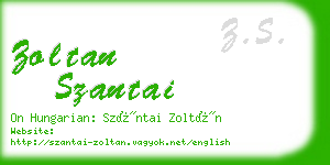 zoltan szantai business card